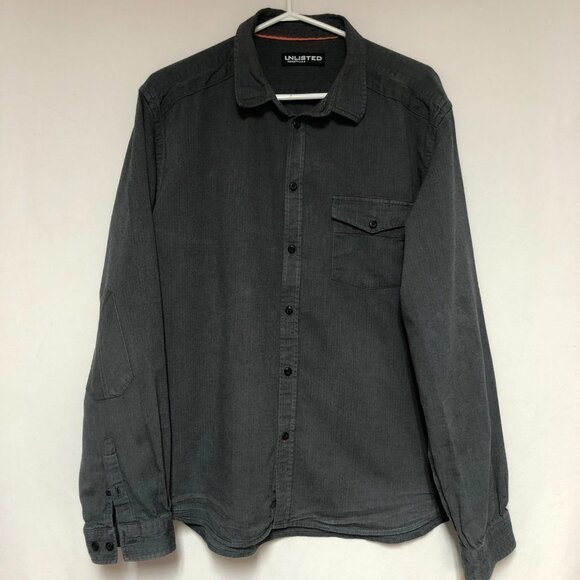 Kenneth Cole Unlisted Grey Long Sleeve Button Down Shirt Size XL - Picture 1 of 11